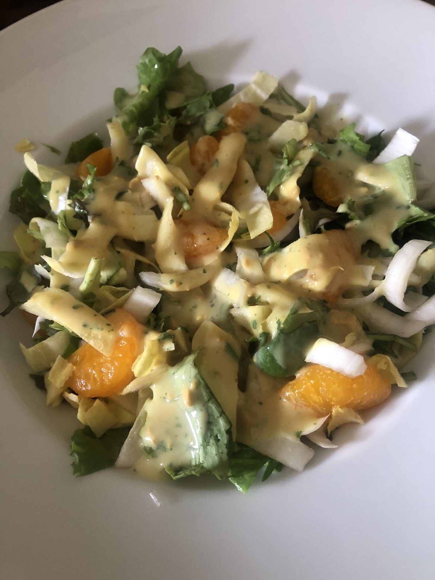 Chicorée-Salat mit Mandarinen - VeganMalAnders